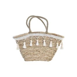 Bolso Mediterraneo DKD Home Decor Natural Blanco 16 x 30 x 59 cm