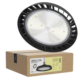 BX3 LIGHT Campana LED Philips 200W 36000Lm Regulable 1-10V IP65 Industrial, Driver Lifud, Chip CW 6000ºK 90º para Almacenes Naves