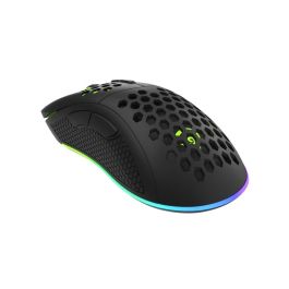 GENESIS Krypton 555 Ratón Gaming USB Óptico Pixart PAW3333 8000 DPI 7 Botones Programables RGB Ergonómico Mano Derecha Negro
