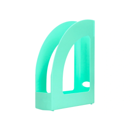 Q-connect Revistero Plástico Verde Menta 320x250x80 mm