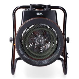 Edm Calefactor Industrial de 1500-3000W con Termostato Regulable, Protector de Sobrecalentamiento y Posición de Aire Fresco