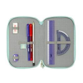 Estuche Escolar con Accesorios Disney Azul 12,5 x 19,5 x 5,5 cm 37 Piezas