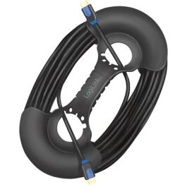 LogiLink KAB0068 Enrollacables, para 2-20m de Cable, Montaje en Pared, Negro