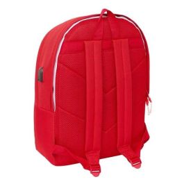 Mochila para Portátil y Tablet con Salida USB Sevilla Fútbol Club Rojo 31 x 44 x 18 cm