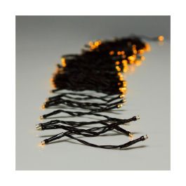 Null Guirnalda a pilas multifunción 96 LEDs luz blanco cálido 7,5m, 8 funciones con memoria + temporizador, IP44 interior/exterior