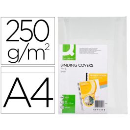 Tapa De Encuadernacion Q-Connect Carton Din A4 Blanco Brillante 250 gr Caja De 100 Unidades Precio: 22.384999709600002. SKU: B1D54BQPSF