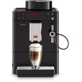 Melitta F530-102 Passione Cafetera Automática, Negro - 5 Concentraciones de Café, 5 Ajustes Molinillo Acero, Depósito 1.2L