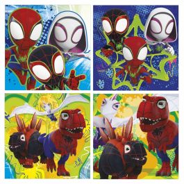 Educa Puzzles Progresivos Dino Spidey EDU8412668203433 - 12+16+20+25 piezas