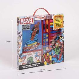 Conjunto de papelería coloreable marvel 30.0 x 30.0 x 2.5 cm