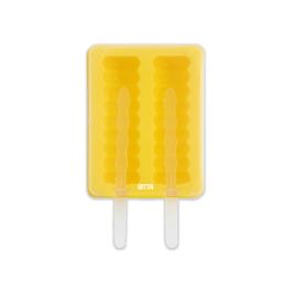 Inde Molde para 2 Helados de Silicona, Medidas 13 x 10.5 x 3 cm