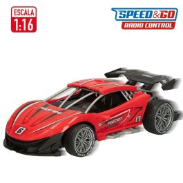 Coche Radio Control Speed & Go 22 x 7 x 11 cm 1:16 Rojo 6 Unidades Coche Radio Control Speed & Go 22 x 7 x 11 cm 1:16 Rojo 6 Unidades