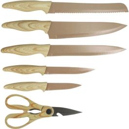Bloque de cuchillos de 6 piezas - MENASTYL - 5041064 - Hoja de cerámica - Polipropileno - Avellana Bloque de cuchillos de 6 piezas - MENASTYL - 5041064 - Hoja de cerámica - Polipropileno - Avellana