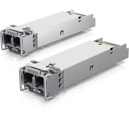 Ubiquiti SFP Módulo Transceptor de Fibra Óptica Multimodo Dúplex 1 Gbps con 2 Conectores LC, Alcance 550m (Pack de 2)