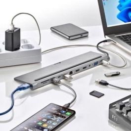 Docking USB Tipo-C NGS WonderDock12/ 3xUSB/ 2xHDMI/ 1xVGA/ 1xRJ45/ 1xLector de Tarjetas/ 1xJack 3.5/ 1xUSB Tipo-C PD/ Gris Docking USB Tipo-C NGS WonderDock12/ 3xUSB/ 2xHDMI/ 1xVGA/ 1xRJ45/ 1xLector de Tarjetas/ 1xJack 3.5/ 1xUSB Tipo-C PD/ Gris