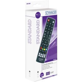 Schwaiger UFB3802533 Mando a distancia universal 8 en 1 preprogramado en negro para DTV y TV