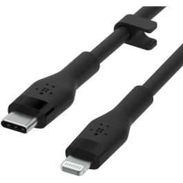 Belkin Cable Flex Lightning a USB-C, Certificado Apple, 2m, Negro