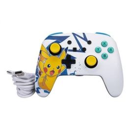 Power A NSGP0041-01 Mando con Cable Mejorado para Nintendo Switch - Diseño Pikachu High Voltage, Compatible con Switch OLED y Switch