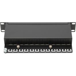 Digitus Patchpanel 12 Puertos Cat5e Apantallado RJ-45 Negro 1U Montaje en Bastidor EIA/TIA 568 ISO/IEC DIS 11801