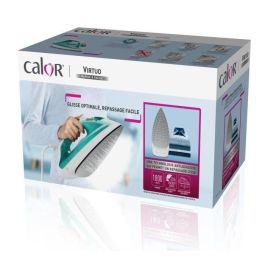 Calor FV1710C0 Vapor Iron, 1800 W, flujo de vapor de 24 g/min, presionando 80 g/min, desfiguración vertical, virtuo, azul/verde