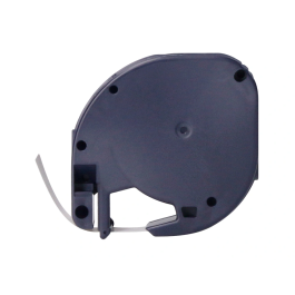 Q-connect Cinta Letratag 12mm x 4m Negro-Ultra Azul Compatible con Rotuladora Dymo para Oficina, Hogar y Escuela