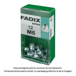 Fadix Tuerca Ciega M5 de Cinc, Caja con 12 Unidades