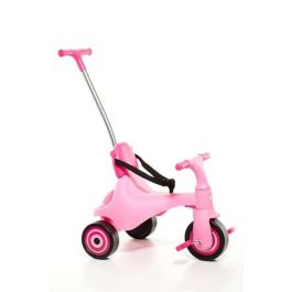 Molto Triciclo Urban Trike City Evolutivo 5 en 1 Rosa 89 cm para Bebés desde 10 Meses, Estructura de Metal y Plástico