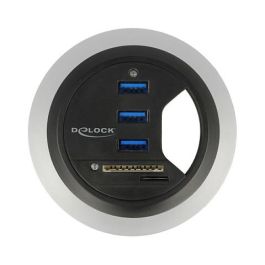 DELOCK Tisch-Hub con 3 Puertos USB 3.0 y Lector de Tarjetas SD de 2 Ranuras | 62869 Precio: 25.0349. SKU: B1BGSDFRTA