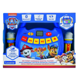 Lexibook Karaoke Digital Portátil Patrulla Canina MP320PAZ Inalámbrico Bluetooth con 2 Micrófonos para Niños +3 Años