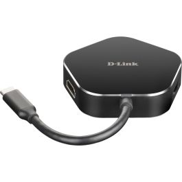 D-Link Hub M420 - 2 Puertos USB 3.0, HDMI 4K, USB-C Thunderbolt 3, Compatible con Mac/Windows/Linux