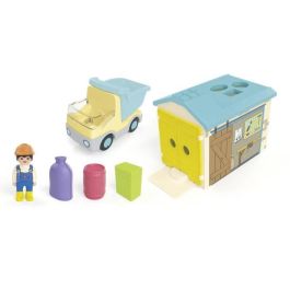Playmobil Junior Camión con Garaje, Obrero de la Construcción, Saco de Arena, Caja y Barril - Edad +1 Año Playmobil Junior Camión con Garaje, Obrero de la Construcción, Saco de Arena, Caja y Barril - Edad +1 Año