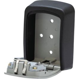 Abus Cofre Guarda Llaves Reprogramable de 4 Dígitos Negro y Plateado - Caja de Almacenaje 87,5 x 39 x 120 mm