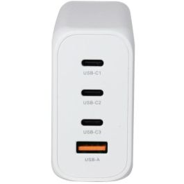 ALLNET Fuente Alimentación GaN 200W 1x USB-A QC 3x USB-C PD para Portátiles y Dispositivos con Enchufe EU
