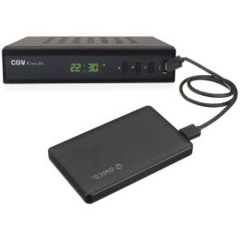 CGV CGV3322107006202 Receptor y Grabador TNT ETIMO 2TC Sintonizador Dual HD DVB-T2 HEVC 265