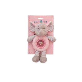 Peluche elefante rosa sonajero bolita 25 cm Precio: 8.4821. SKU: S2427007