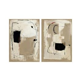 DKD Home Decor Cuadro Urban Abstracto Beige Blanco 4 x 140 x 100 cm (2 Unidades) Lienzo Ps Precio: 188.50000004. SKU: B1EHJ7K97G