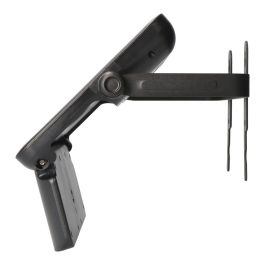 Edm Aplique Multifuncional LED Solar 10W 1150lm Luz Fría 6000K Negro con Sensor de Presencia y Crepuscular IP65 27.5x19.6cm