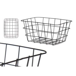 Kinvara Cesta de Metal Negra Rectangular Pequeña 24.5x12x18 cm (6 Unidades) Precio: 17.5000001. SKU: B18PH5836F