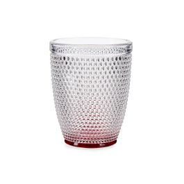 Vivalto Vaso Cristal Puntos Agua 300 ml Rojo 8x8x10 cm