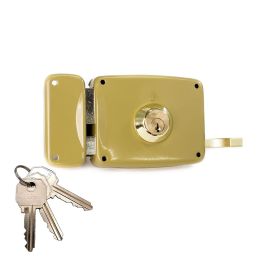 Lince Cerradura sobreponer con cilindro 5125a, entrada 120mm, mano izquierda, 95125ahe12i, cierre mediante picaporte, tubo de defensa giratorio, 3 llaves serreta Precio: 51.49999943. SKU: S7919295