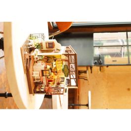 ROBOTIME DIY No.17 Maqueta Cafetería Mystic Archives con 183 Piezas - Modelo de Ensamblaje detallado 27.6x6.6x21cm