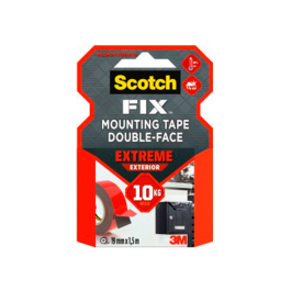 Scotch Cinta Doble Cara Montaje Extreme para Exteriores Máximo 10 kg 19mm x 1,5m