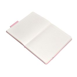 Cuaderno Con Gomilla Antartik Notes Tapa Dura A5 Hojas Rayas Rosa Pastel 100 Hojas 80 gr Fsc