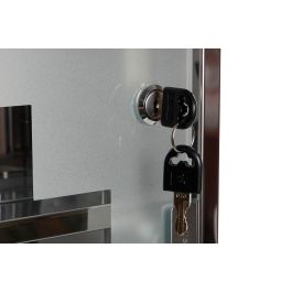 DKD Home Decor Botiquin Metalizado Metal y Espejo 30 x 30 x 12 cm (4 Unidades)