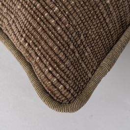 Cojín Taupe Poliester 50 X 30 cm