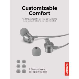 Auriculares con Micrófono Lenovo GXD1J77354 Gris
