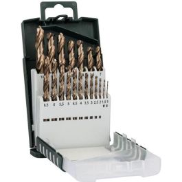 Bosch Juego de 19 Brocas de Tierra HSS-Cobalto con Broca de Centrado para Diamante en Seco 200 mm