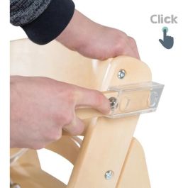 Roba ROB4005317310732 Trona SIT UP CLICK & FUN con bandeja extraíble, altura regulable, hasta 70kg, madera natural