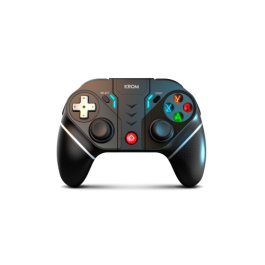 Krom Kexal Negro, Rojo, Blanco Bluetooth/Usb Gamepad Analógico/Digital Android, Nintendo Switch, Pc, Ios