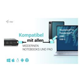 Funda para Teclado i-Tec C31TRIPLE4KDOCKPD