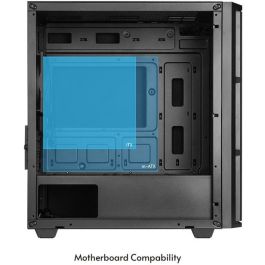 Chieftec AZ-01B-OP Mini Torre PC Negro micro ATX / Mini-ITX / uATX con 1 USB 3.2 y 1 USB-C Vita Serie